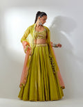 Lime Green Lehenga Set