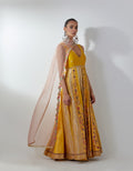 Yellow Jacket Anarkali Set