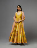 Mustard Embellished Kalidar Set