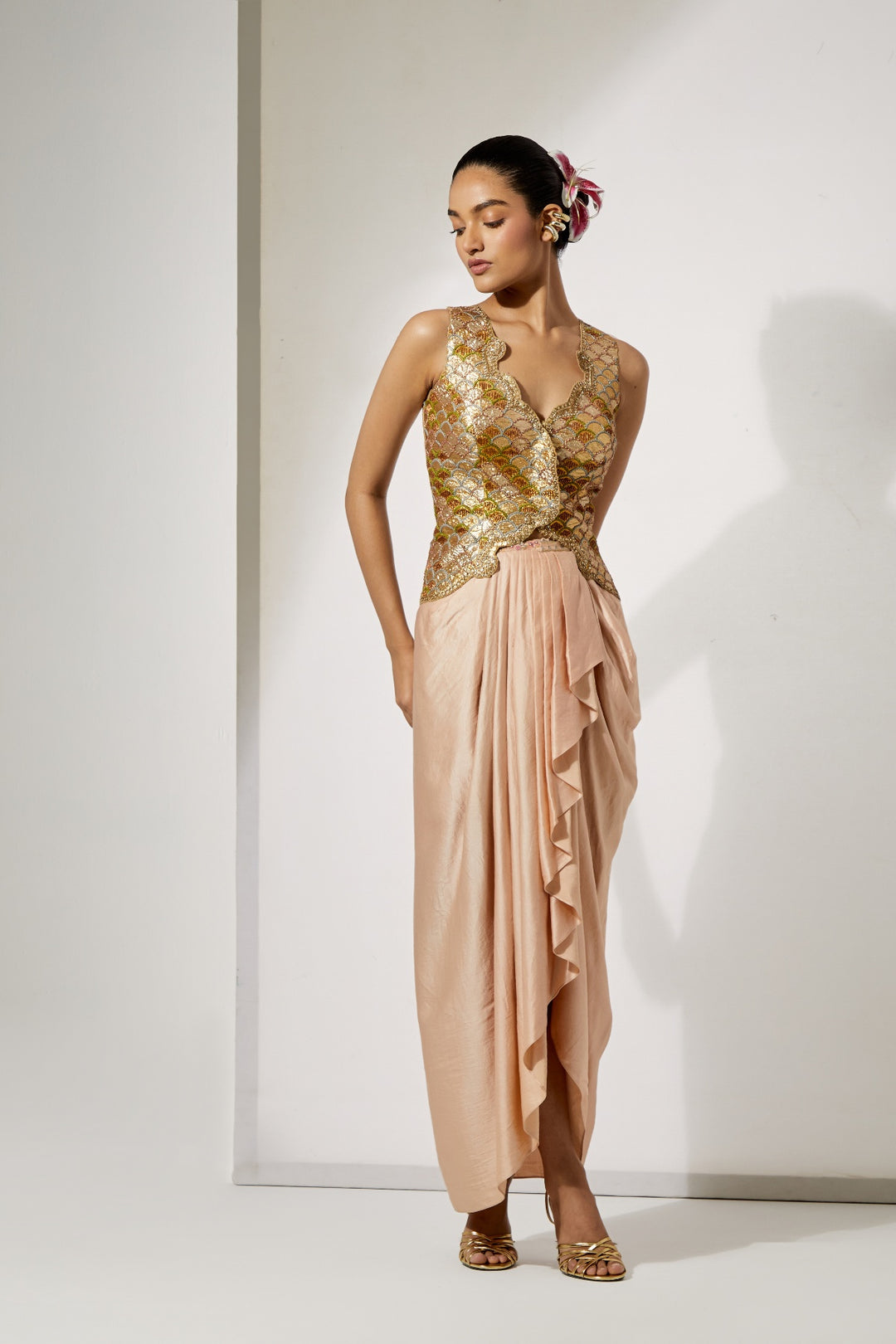 Gold Ebroidered Corset