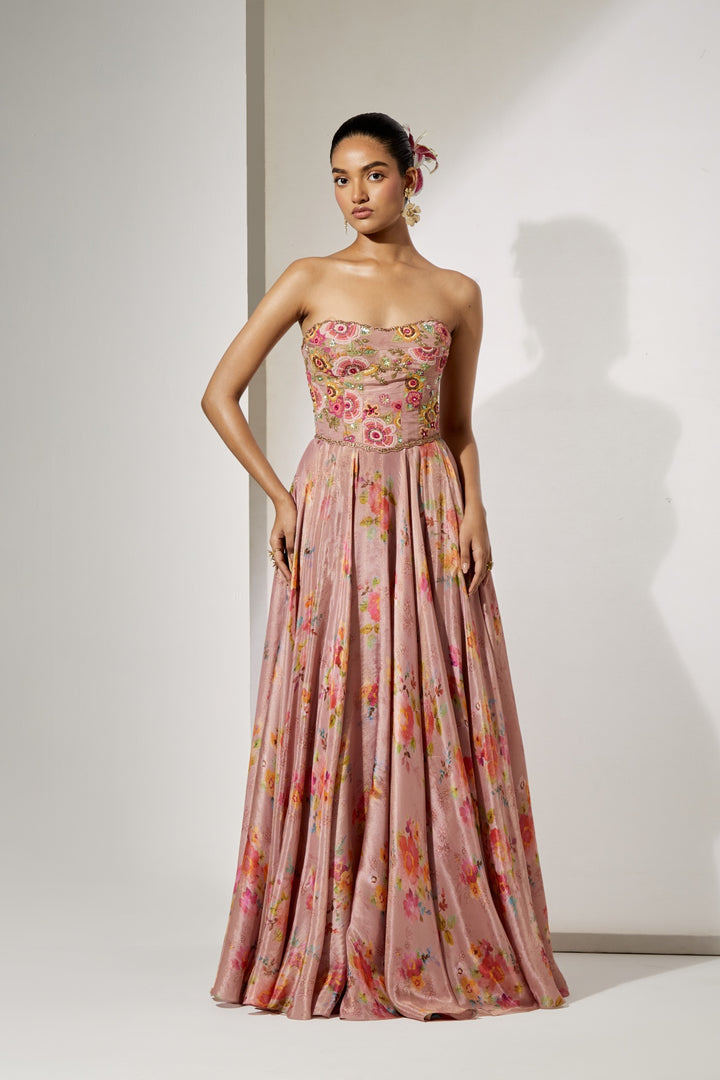 Blush Corset &amp; Skirt Set