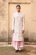Ivory embroidered sherwani set