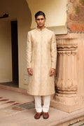 Ivory embroidered sherwani set