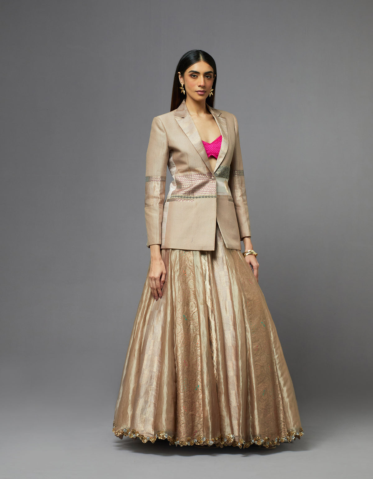 Blazer with Lehenga