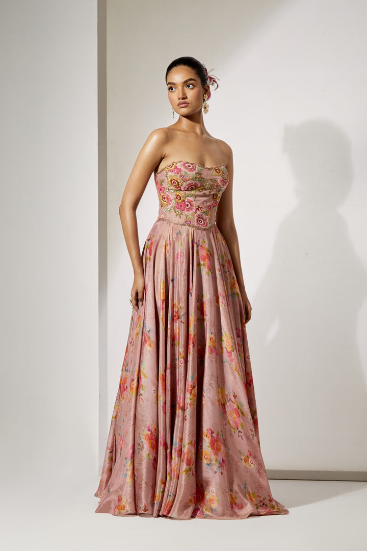 Blush Corset &amp; Skirt Set