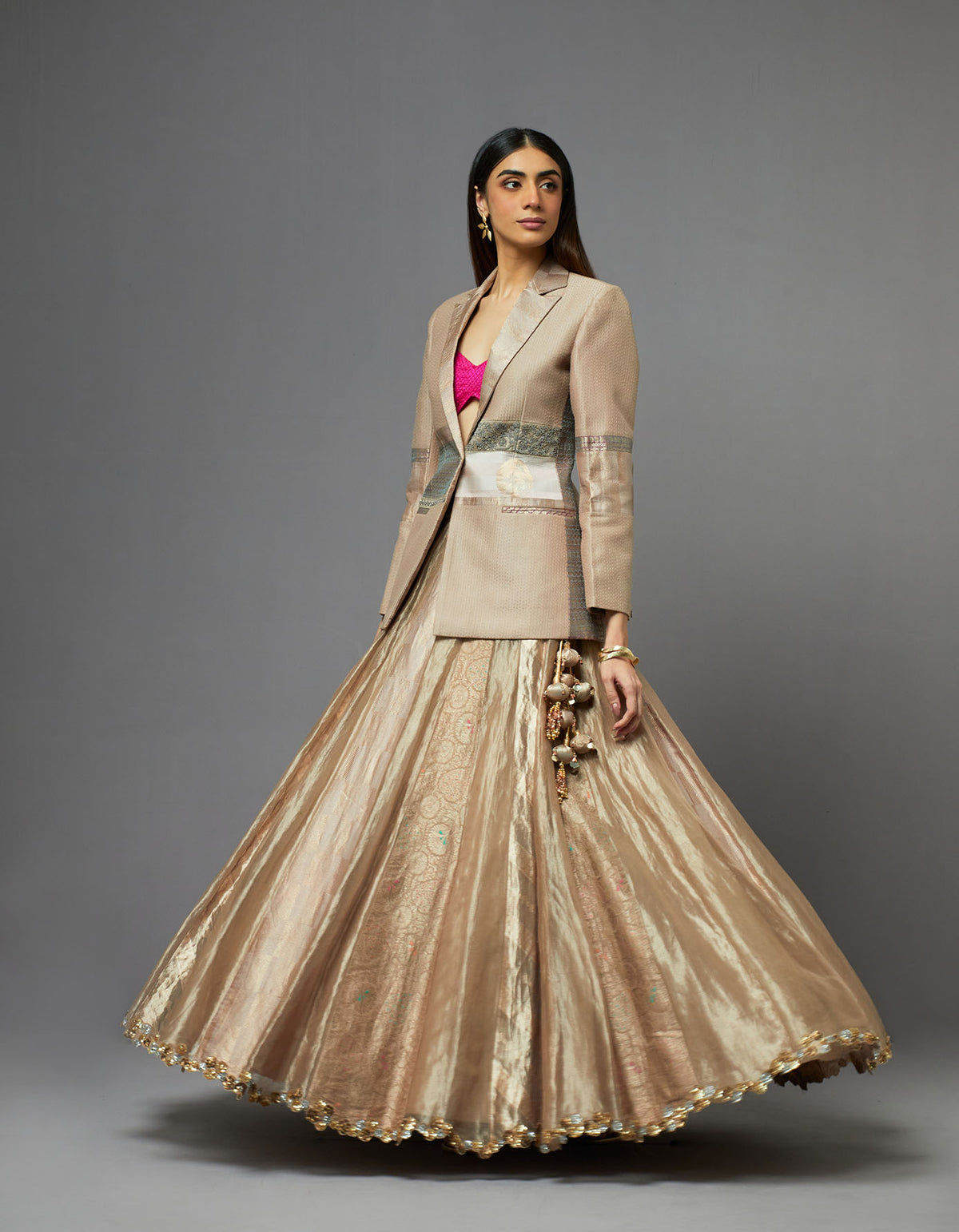 Blazer with Lehenga