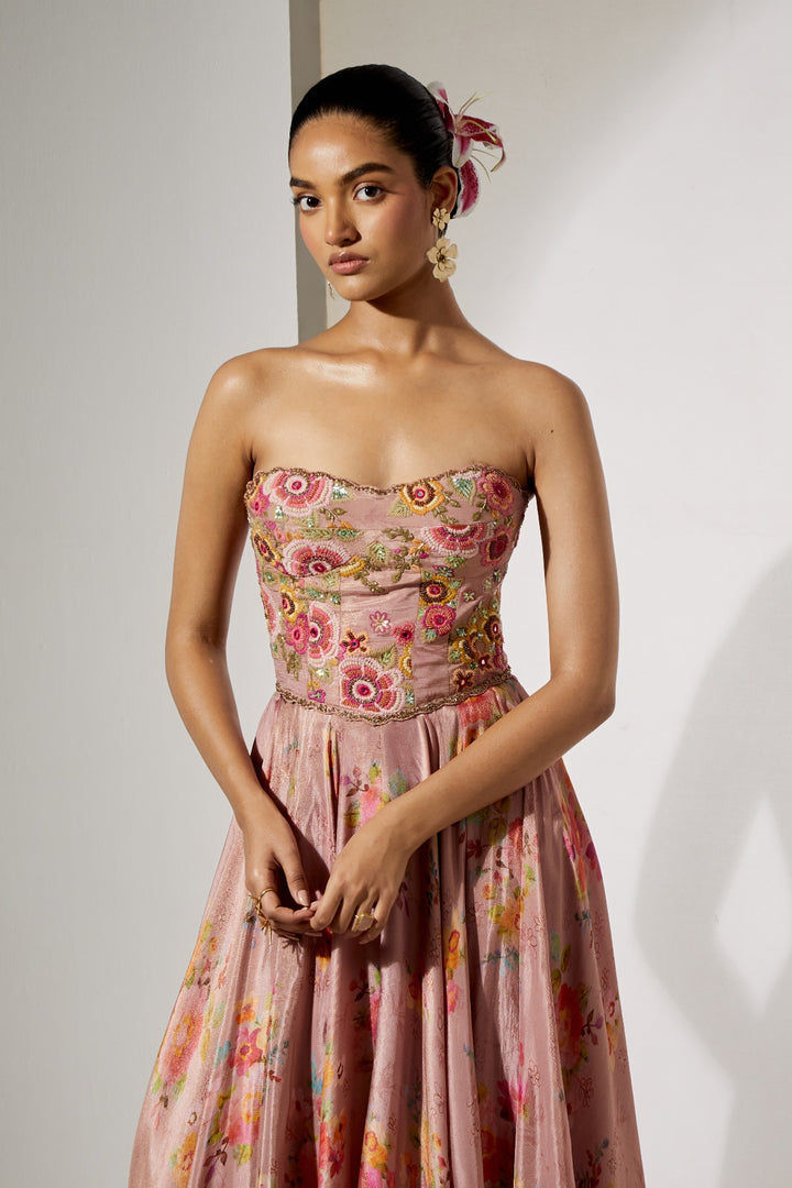 Blush Corset &amp; Skirt Set