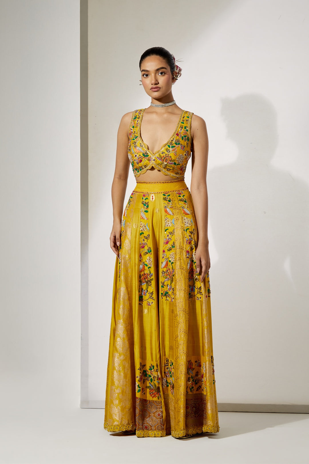 Sunlit Royale Embroidered Sharara Set