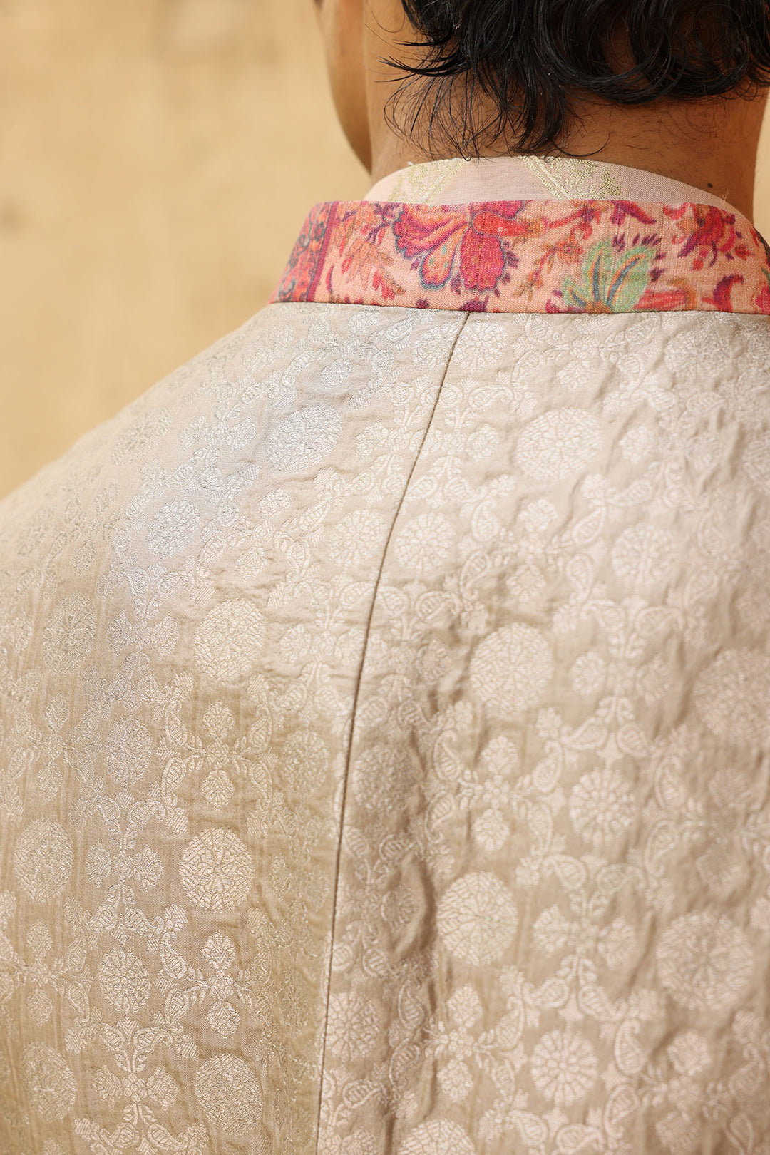 Pink Silk Bundi Set