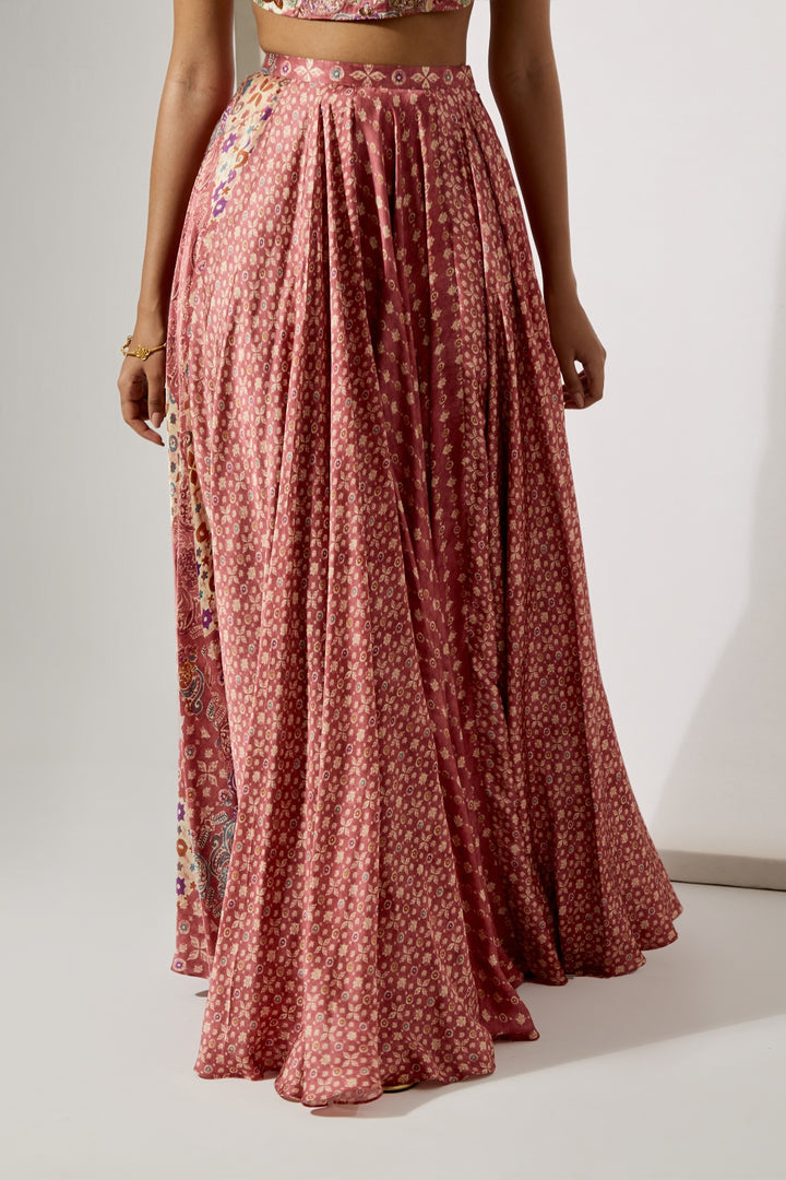 Rosewood Halter Blouse &amp; Skirt Set