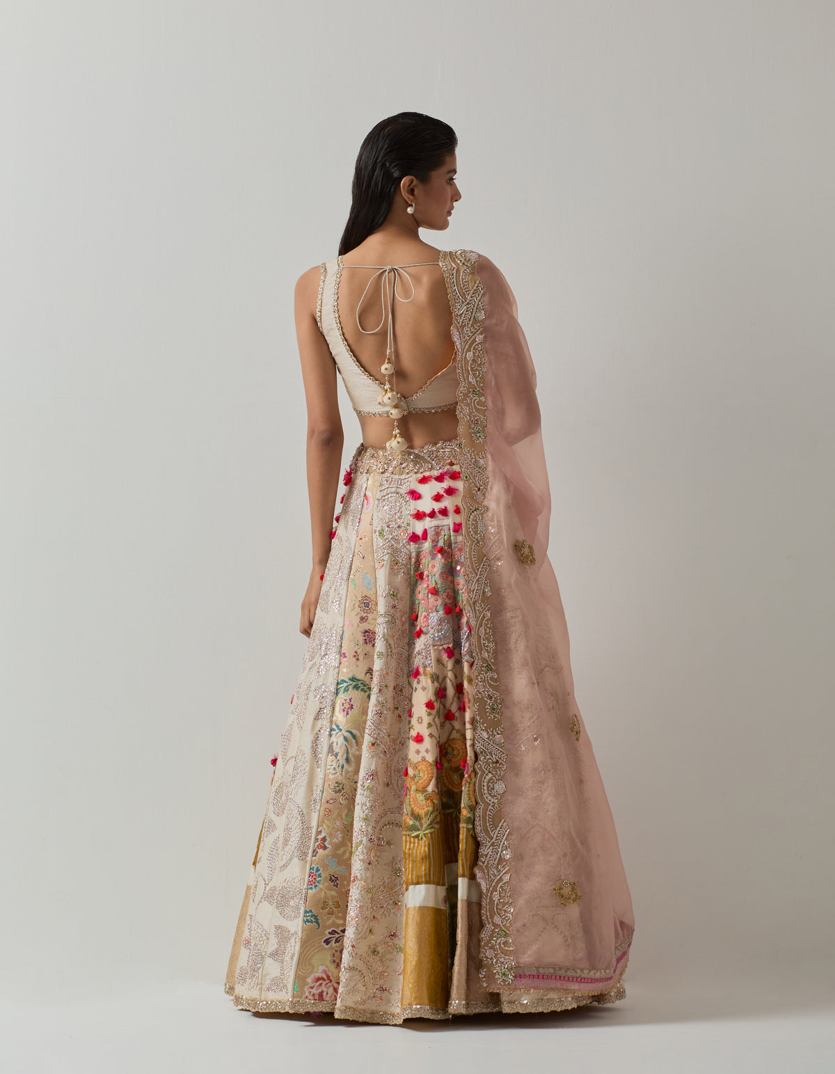 Ivory Zari Lehenga Set