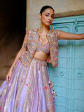 Lavender Jacket Lehenga Set