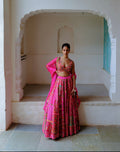 Fuchsia Embroidered Lehenga Set