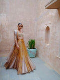 Mustard Tissue Lehenga Set