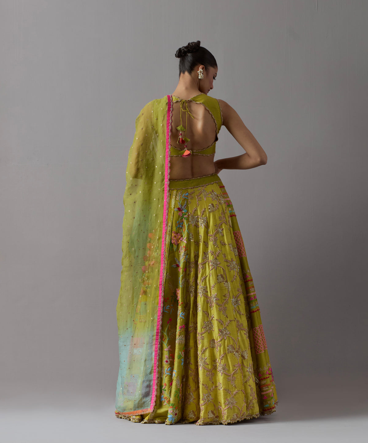 Lime Green Lehenga Set