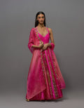 Pink Embellished Kalidar Set
