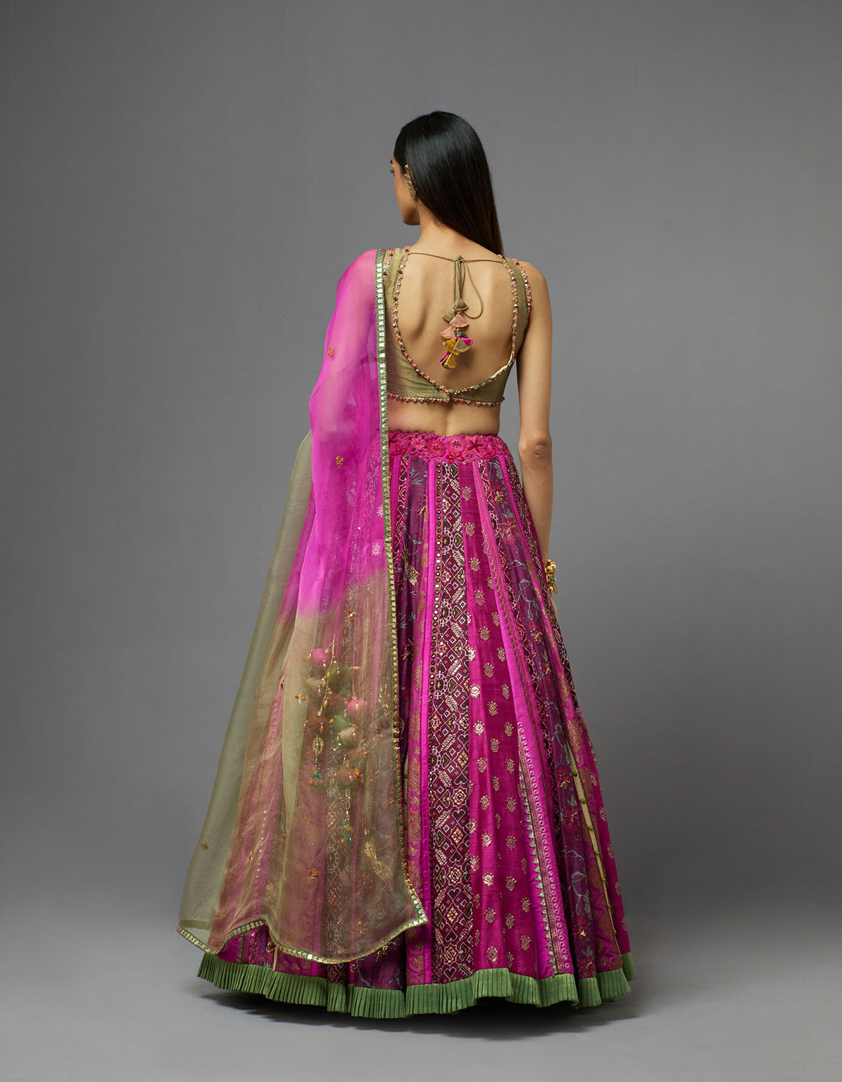 Plum Lehenga Set