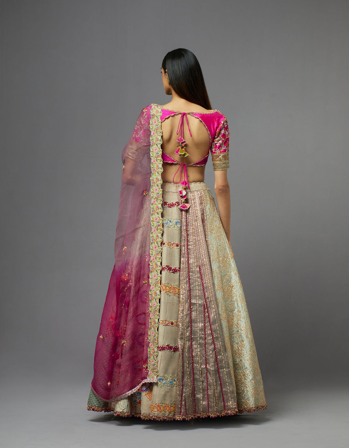 Grey Lehenga Set