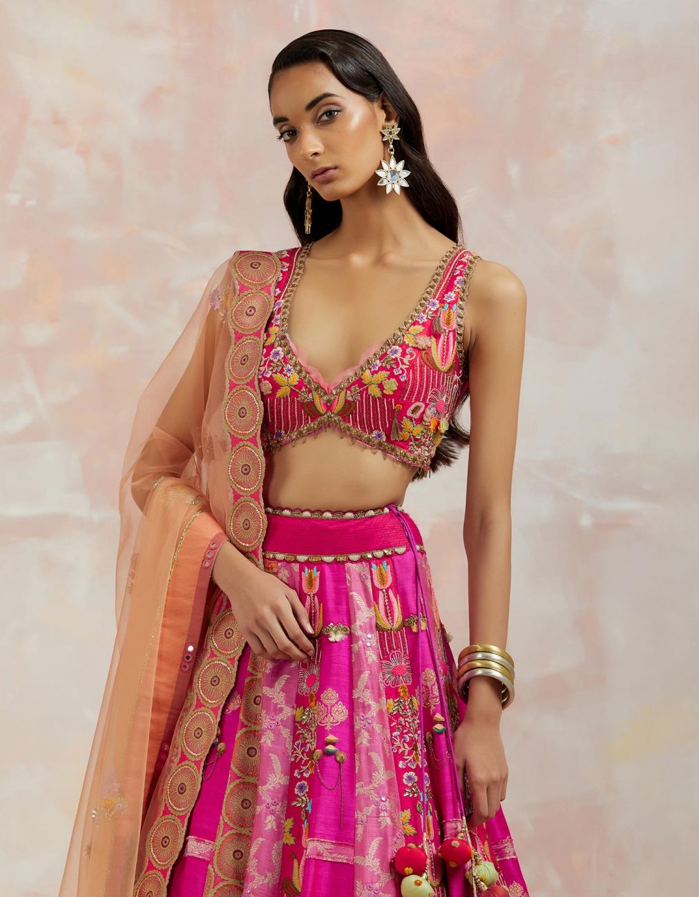 Fuchsia Lehenga Set