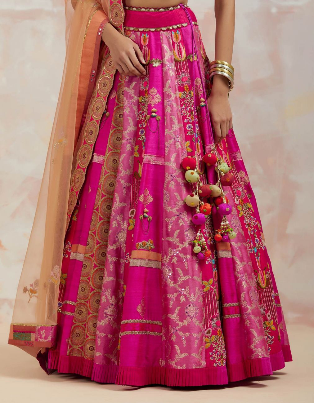 Fuchsia Lehenga Set