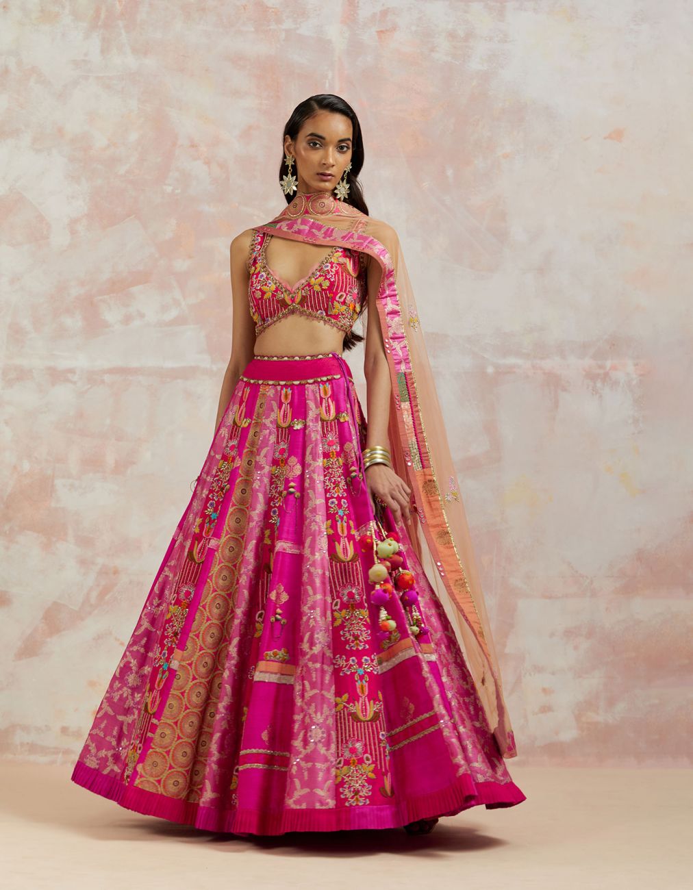 Fuchsia Lehenga Set – AUM Ashima Asit