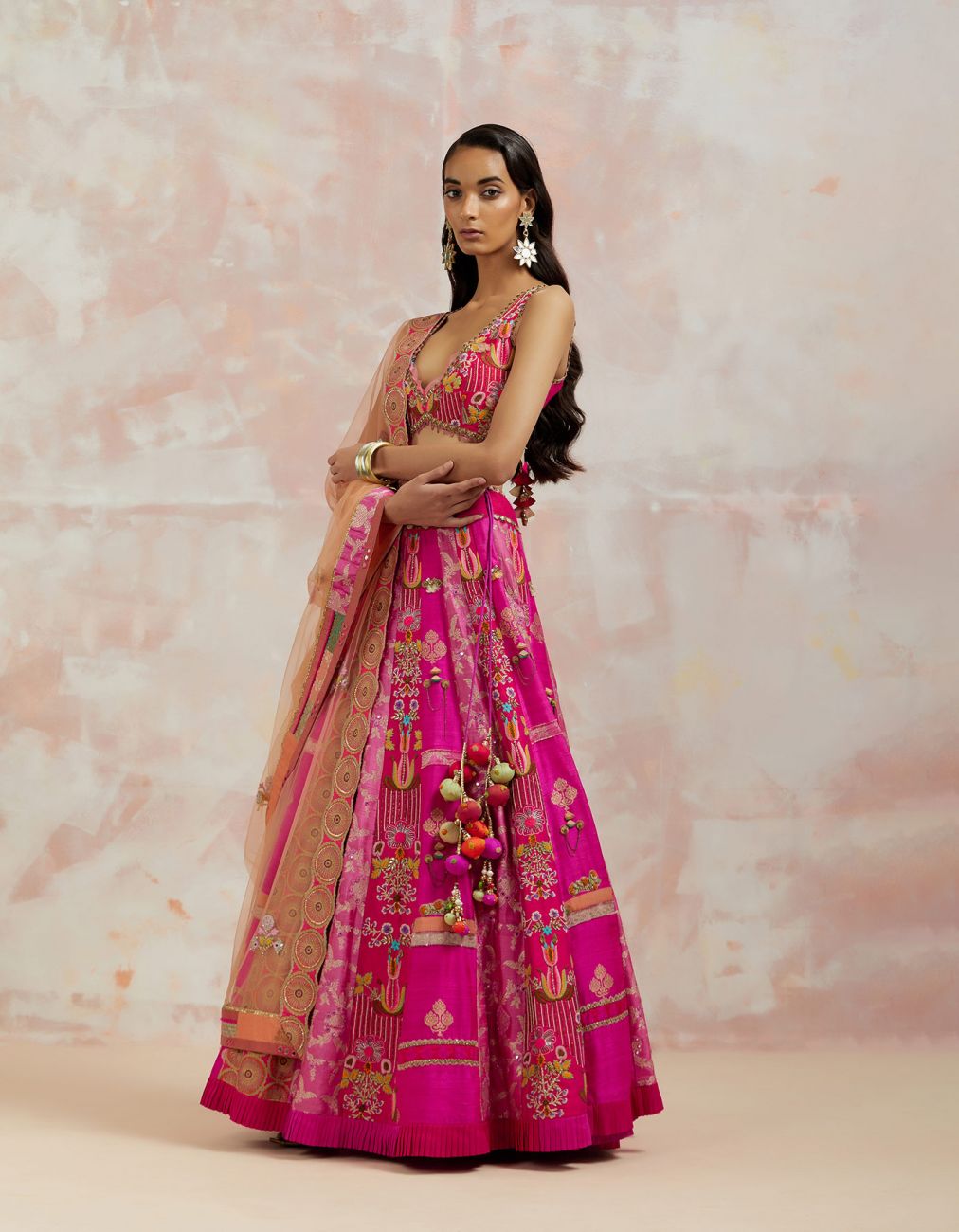 Fuchsia Lehenga Set