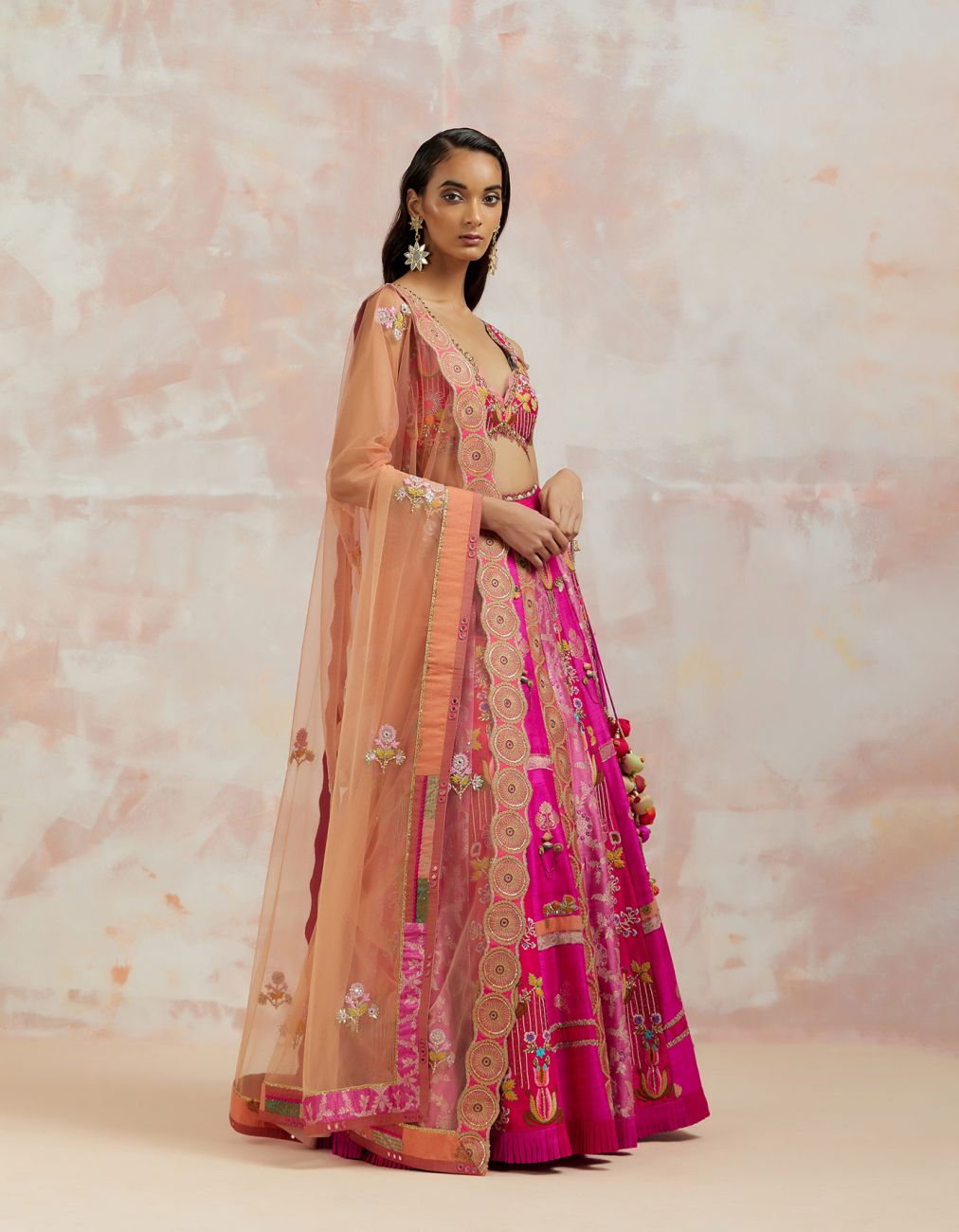 Fuchsia Lehenga Set