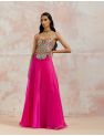 Multi Corset and Fuchsia Skirt Set