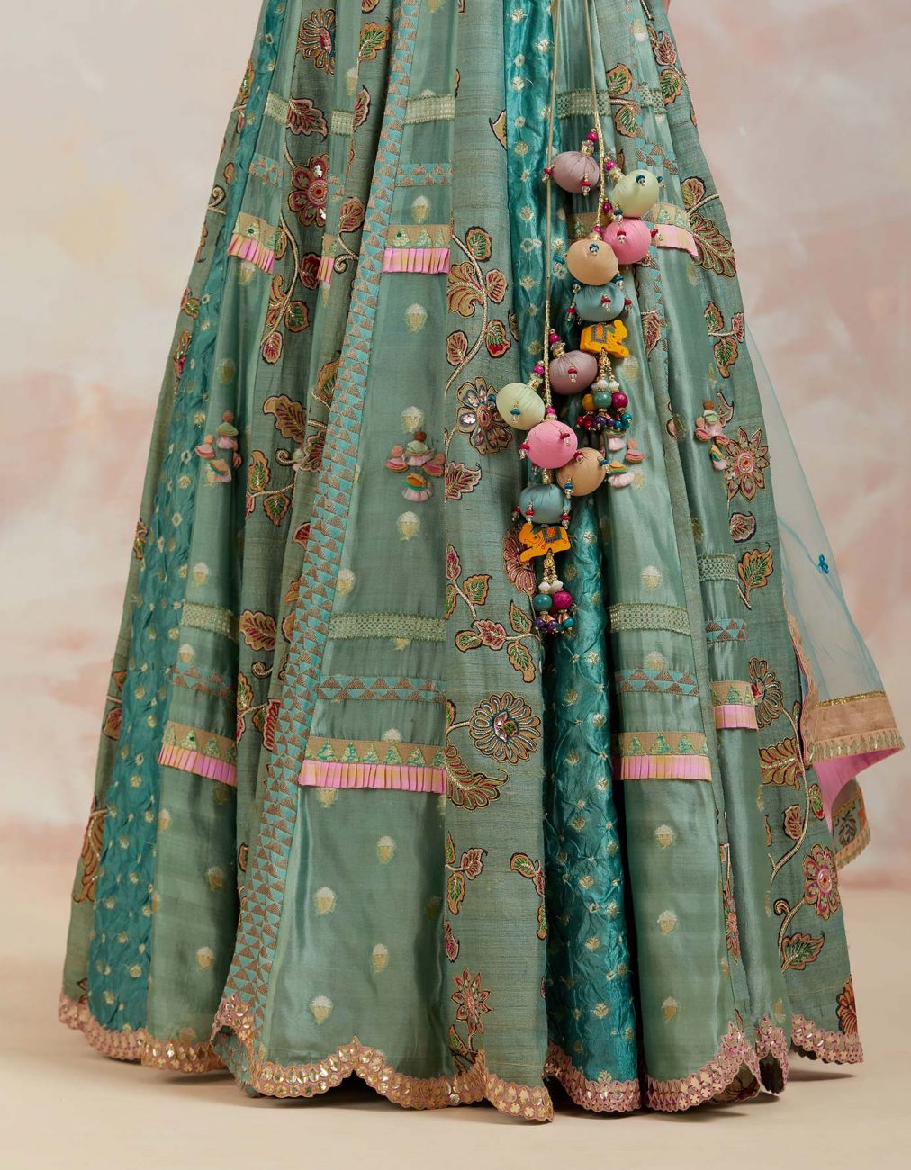 Aqua Blue Lehenga Set