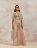 Blush Palazzo Cape Set