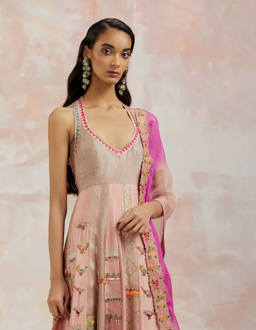 Blush Pink Anarkali Set