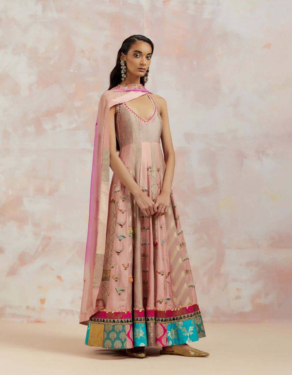 Blush Pink Anarkali Set